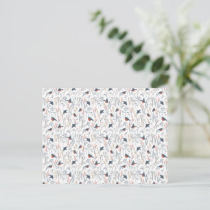 Postale Carte (10,8 x 14,2 cm) - Bird Pattern
