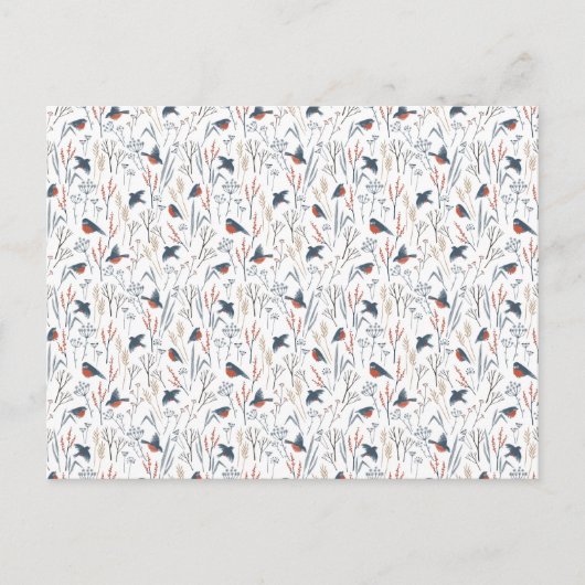 Postale Carte (10,8 x 14,2 cm) - Bird Pattern (Devant)
