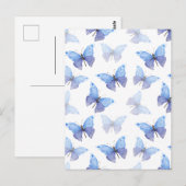 Postale Carte (10,8 x 14,2 cm) - Butterfly Pattern (Devant / Derrière)