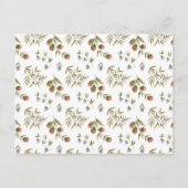 Postale Carte (10,8 x 14,2 cm) - Floral Pattern (Devant)