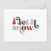 Postale Carte (10,8 x 14,2 cm) - Let It Snow (Devant)