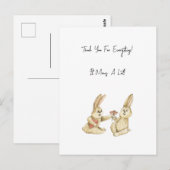 Postale Carte (10,8 x 14,2 cm) - Merci ! (Devant / Derrière)