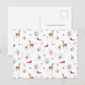 Postale Carte (10,8 x 14,2 cm) - Winter Pattern (Devant / Derrière)