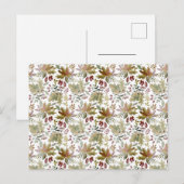 Postale Carte (10,8 x 14,2 cm) - Winter Pattern (Devant / Derrière)