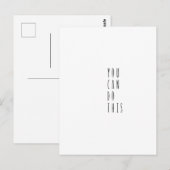 Postale Carte (10,8 x 14,2 cm) - You Can Do This (Devant / Derrière)