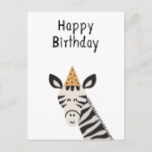 Postale Carte (10,8 x 14,2 cm) - Zebra (Devant)