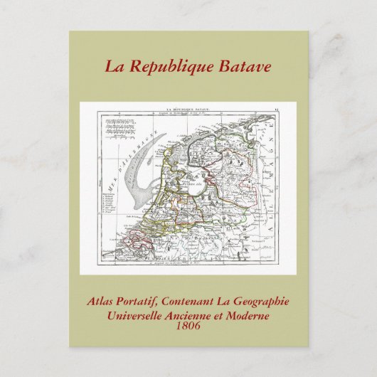 Postale Carte 1806 - La République Batave (Devant)