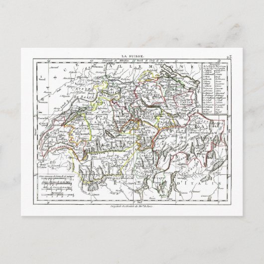 Postale Carte 1806 - La Suisse (Devant)