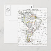 Postale Carte 1806 - L'Amérique Méridionale (Devant / Derrière)