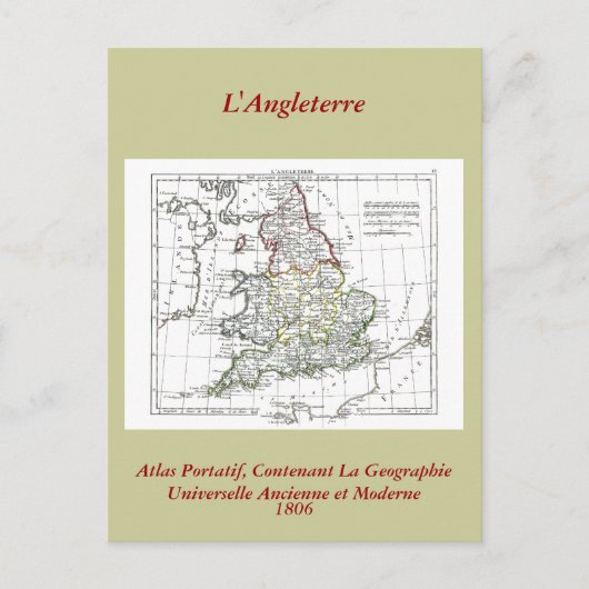 Postale Carte 1806 - L'Angleterre (Devant)