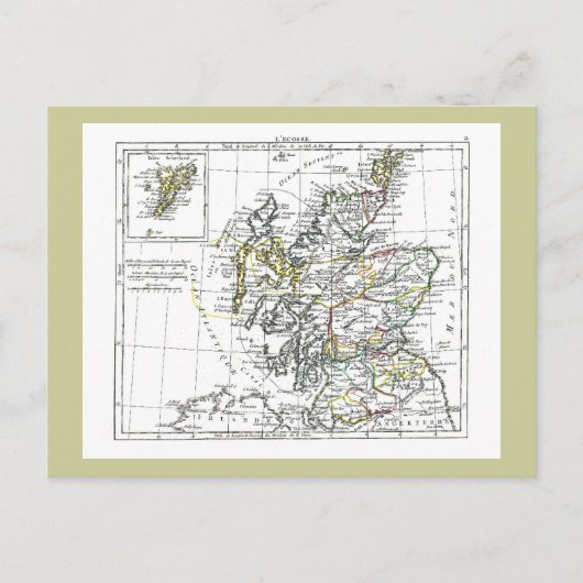 Postale Carte 1806 - L'Ecosse (Devant)