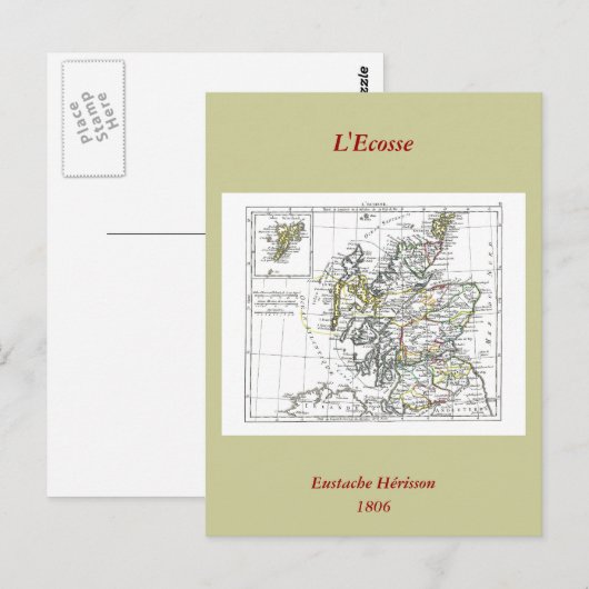 Postale Carte 1806 - L'Ecosse (Devant / Derrière)