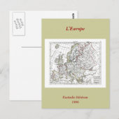 Postale Carte 1806 - L'Europe (Devant / Derrière)