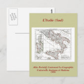 Postale Carte 1806 - L'Italie (Sud) (Devant / Derrière)