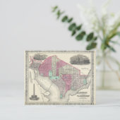 Postale Carte 1866 de Johnson de DC de Washington (Debout devant)