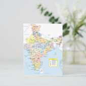 Postale Carte 2 de l'Inde (Debout devant)