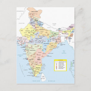 Postale Carte 2 de l'Inde