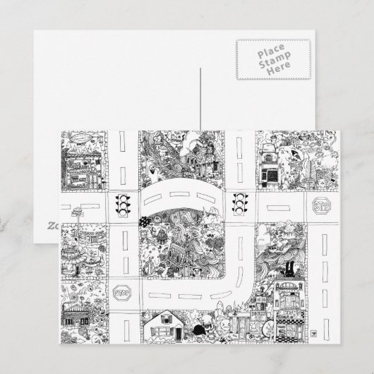 Postale Carte 3 de 4 (Devant / Derrière)