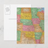 Postale Carte 3 des États-Unis (Devant / Derrière)