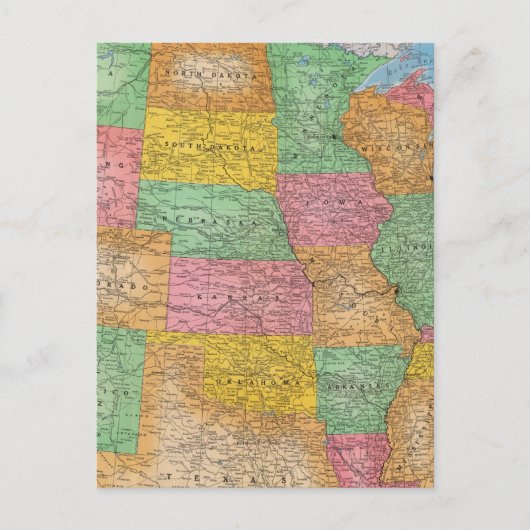 Postale Carte 3 des États-Unis (Devant)