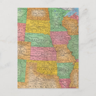 Postale Carte 3 des États-Unis