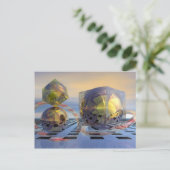 Postale Carte 3d surréaliste (Debout devant)