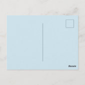 Postale Carte À damiers bleue (Dos)