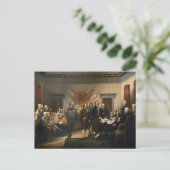 Postale Carte à gaz Déclaration d'indépendance (Debout devant)