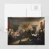 Postale Carte à gaz Déclaration d'indépendance (Devant / Derrière)