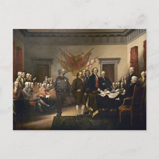 Postale Carte à gaz Déclaration d'indépendance (Devant)