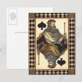 Postale Carte à jouer Roi de Pique par Vision Studio (Devant / Derrière)