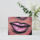 Postale carte à lèvres (Debout devant)