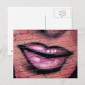 Postale carte à lèvres (Devant / Derrière)