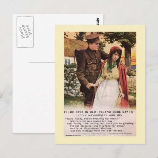 Postale Carte à puce WW1 (Devant / Derrière)