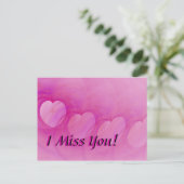 Postale Carte Abstraite Pink Heart Post (Debout devant)