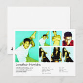 Postale Carte Acteur/Modèle (Devant / Derrière)