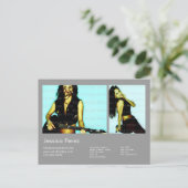 Postale Carte Acteur Modèle 2 Tirage Clair Gris Capture (Debout devant)