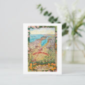 Postale Carte aérienne du comté de Père Noël Clara (Debout devant)