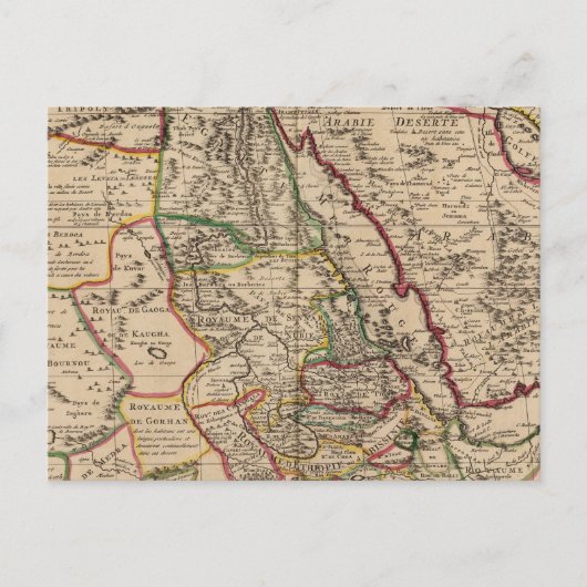 Postale Carte africaine (Devant)