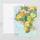 Postale Carte africaine 2 (Devant / Derrière)