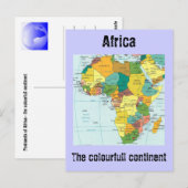 Postale Carte Afrique (Devant / Derrière)