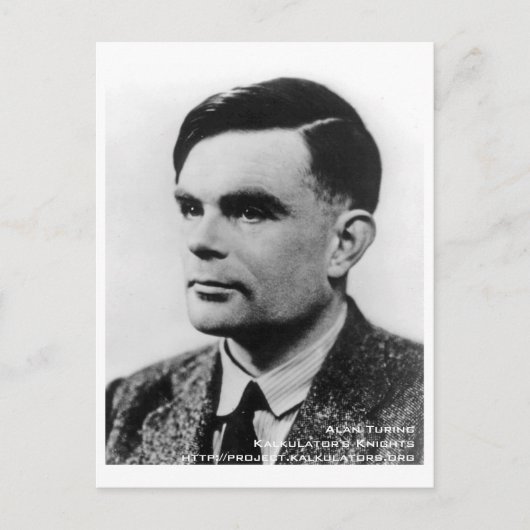 Postale Carte Alan Turing (Devant)