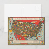 Postale Carte alimentaire des États-Unis (Devant / Derrière)