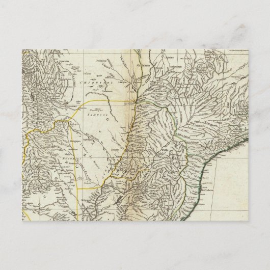 Postale Carte américaine gravée section centrale (Devant)