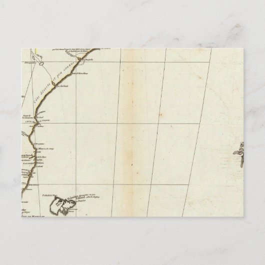 Postale Carte américaine gravée section sud (Devant)
