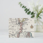 Postale Carte : Amérique du Nord, C1700 (Debout devant)