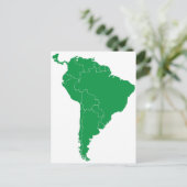 Postale Carte Amérique du Sud (Debout devant)