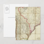 Postale Carte Amérique du Sud 3 (Devant / Derrière)