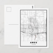 Postale Carte Ames (Devant / Derrière)