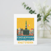 Postale Carte Amsterdam Pays-Bas (Debout devant)